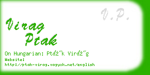 virag ptak business card